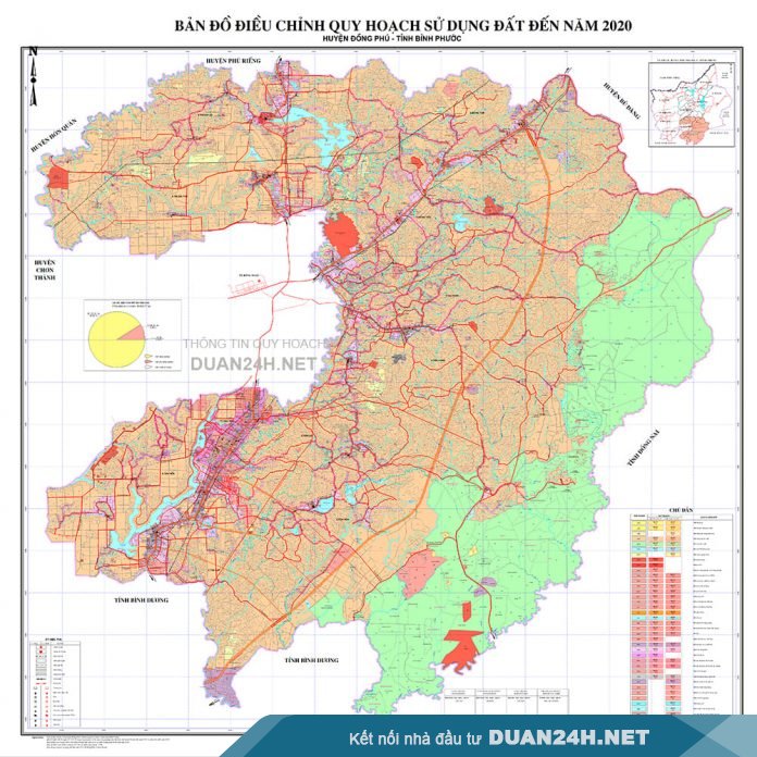 Bản đồ quy hoạch sử dụng đất huyện Đồng Phú (Bình Phước)